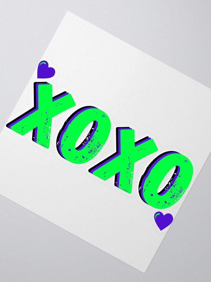 XOXO Sticker - Green product image (2)