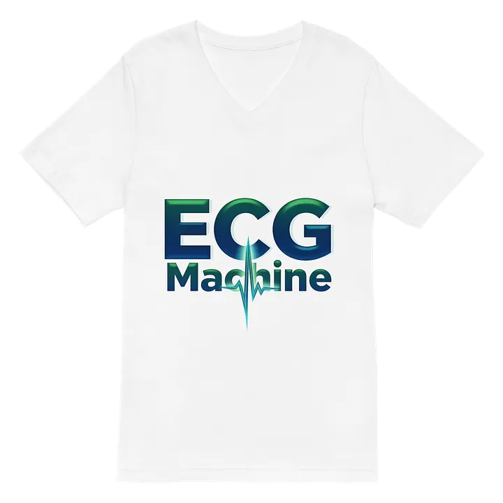 ECG Wave Machine V-Neck Tee product image (2)