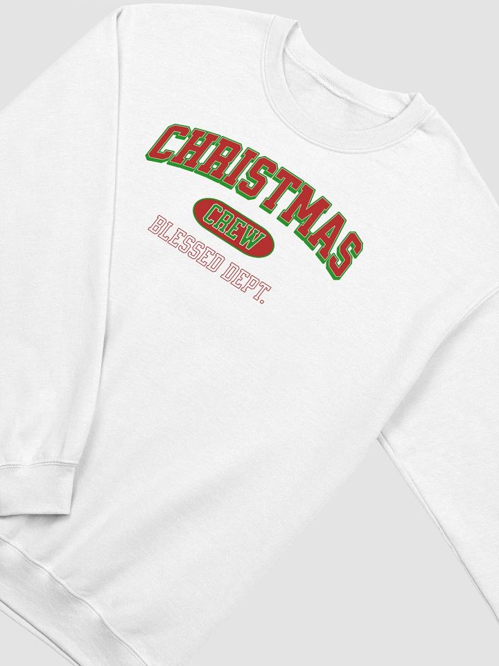Christmas Crew Blessed Collegiate Style Holiday Crewneck product image (9)