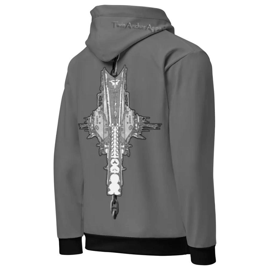 Gray Foss double tug Sketch Hoodie product image (5)