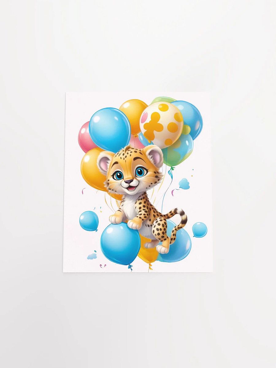 Cheetah Cub - Poster - Nursery-Kids Room - Small-Standard Sizes - 8x10-11x14-12x16-16x20 Inches product image (15)