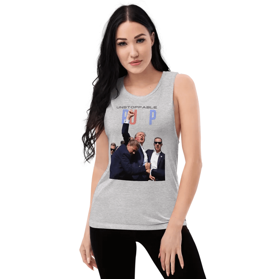 Unstoppable Trump: Fist Pumping Freedom Tank product image (55)