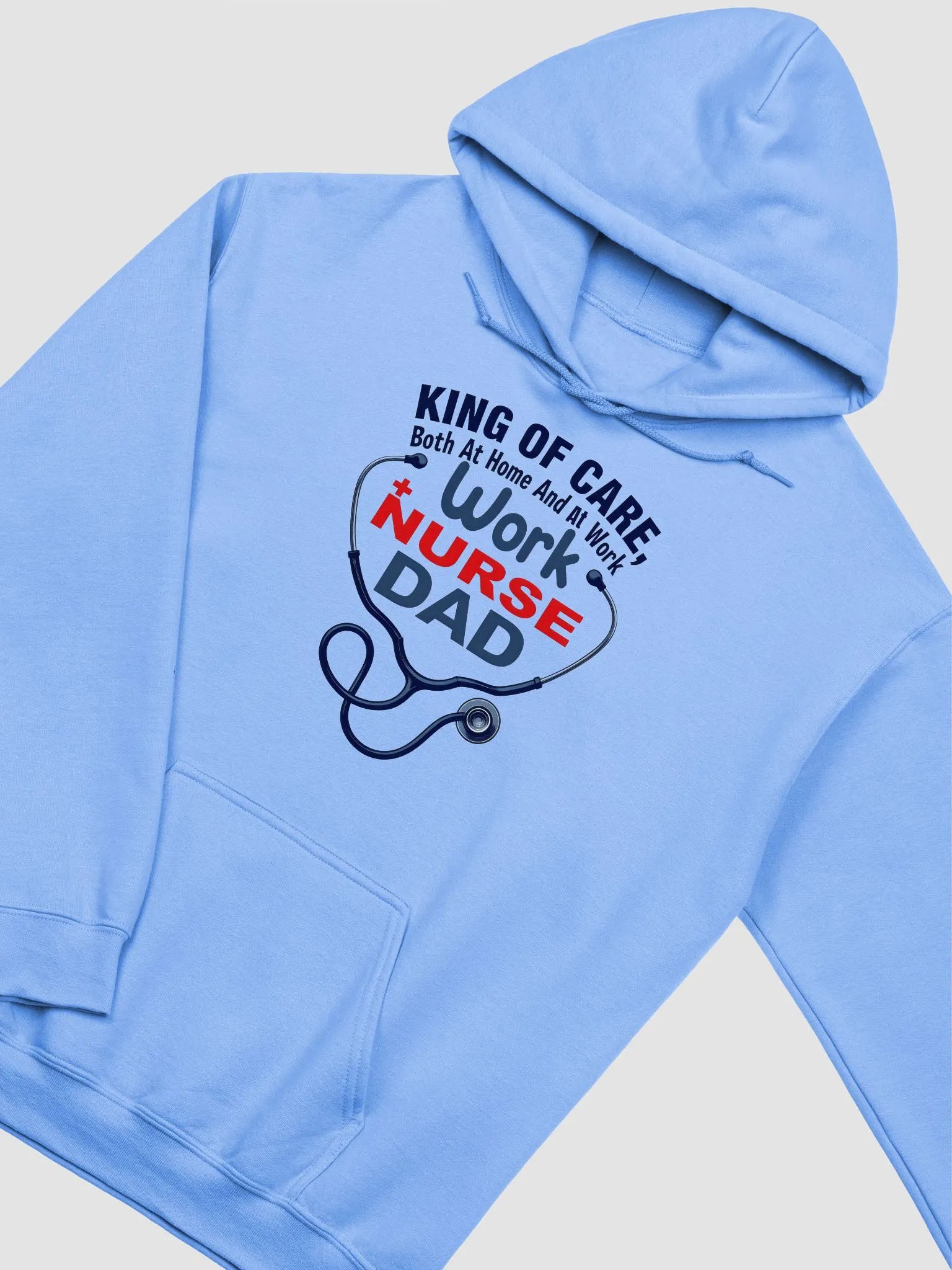 King of Care Nurse Dad Hoodie product image (25)