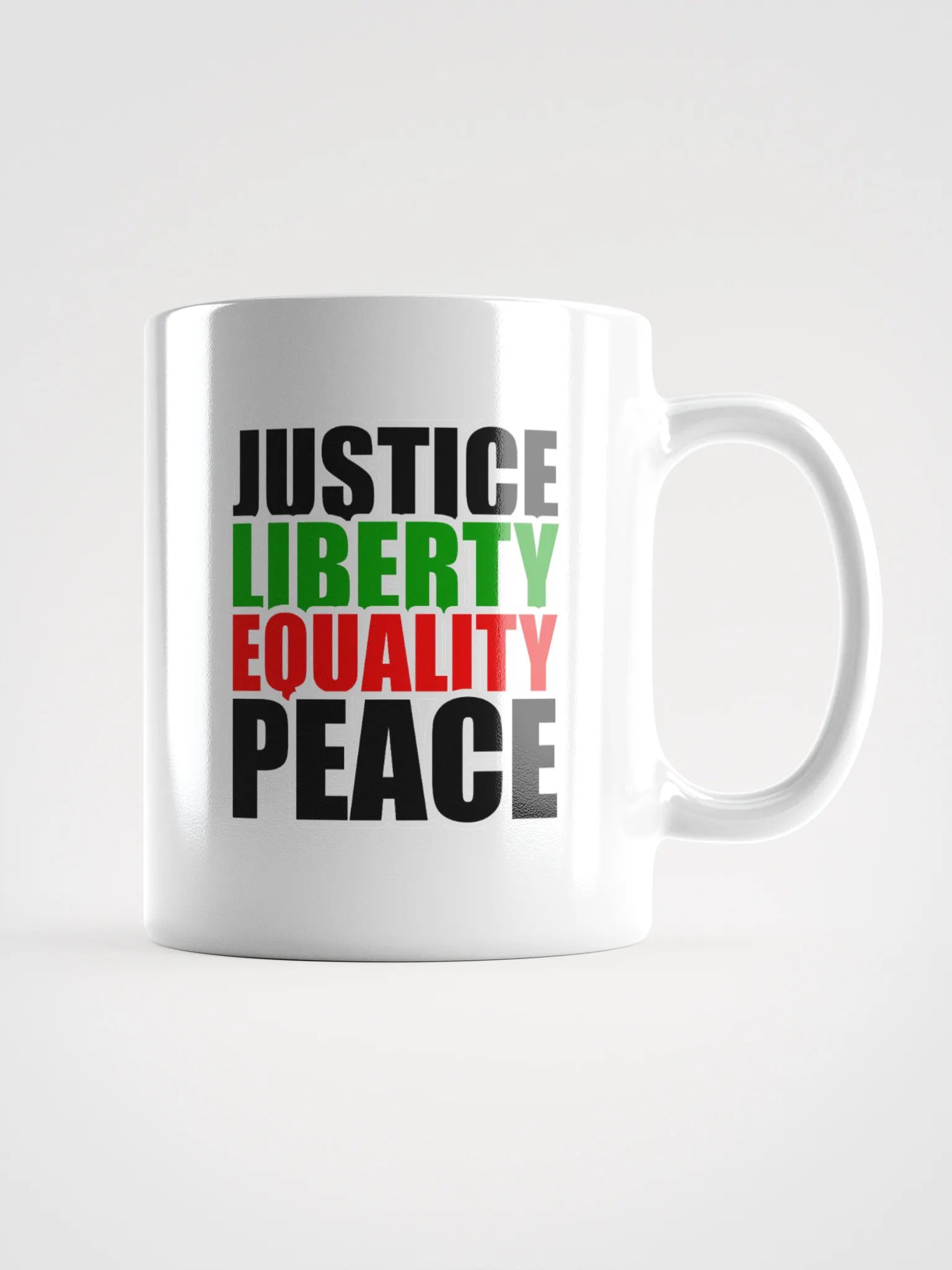 Justice Liberty Equality Peace - Mug product image (1)