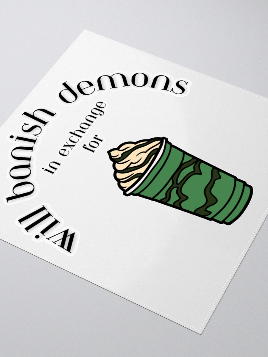 Double-shot peppermint frappe sticker product image (7)
