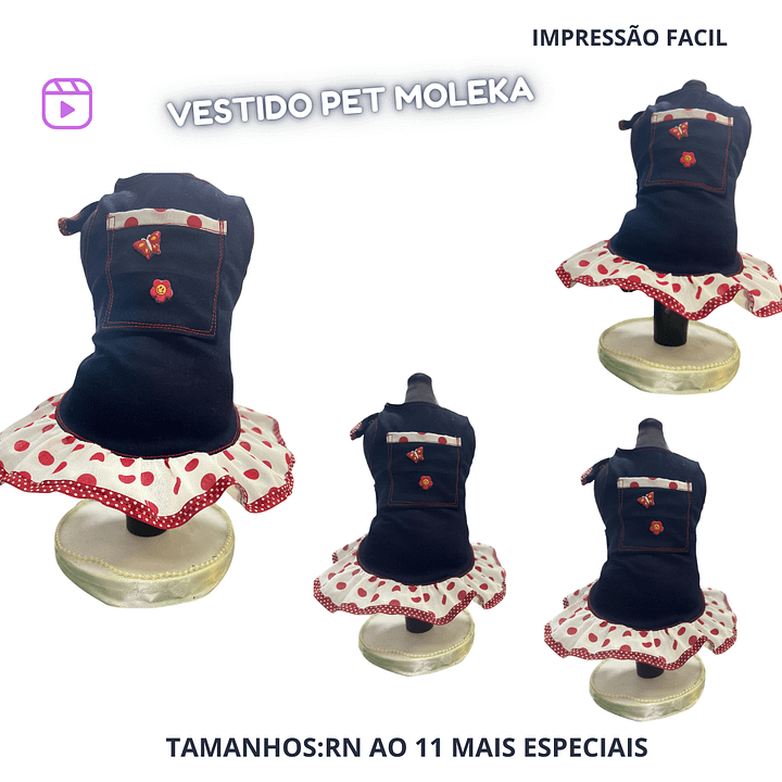 Vestido Moleca - Modelagem Pet PDF product image (1)