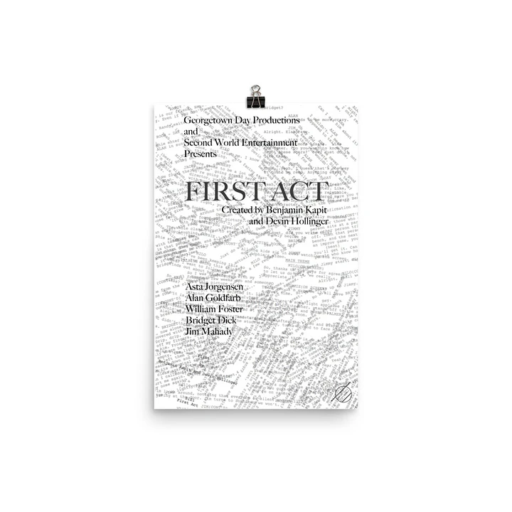 First Act Season 1 Poster product image (1)