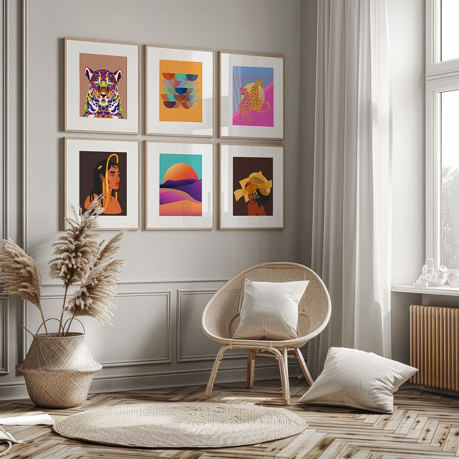 Eclectic Cactus Gallery Wall Set of 9 DIGITAL Prints product image (4)