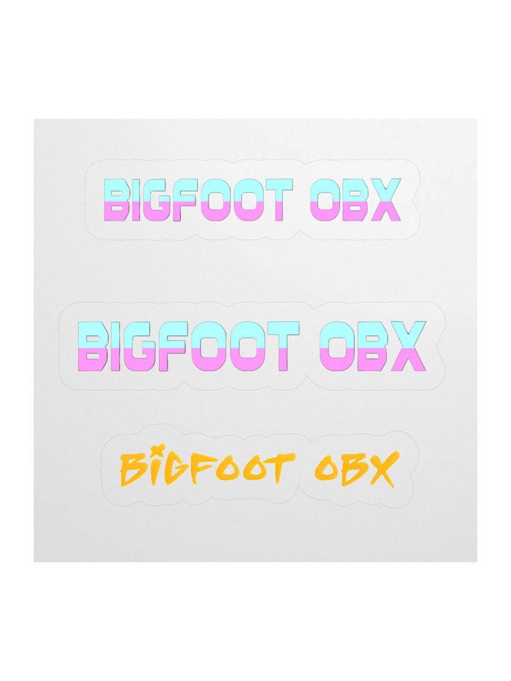 Destination Bigfoot Bronco Bigfoot OBX Logos Decals (Multiple Sizes Available) product image (1)