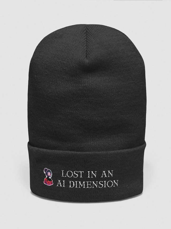 Lost in an AI dimension Embroidered Cuffed Beanie product image (1)