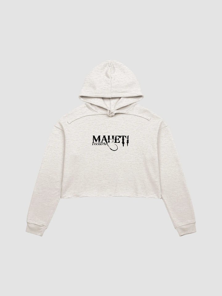 Maheti Fleece Grop Hoodie / Black Logo / Women product image (1)