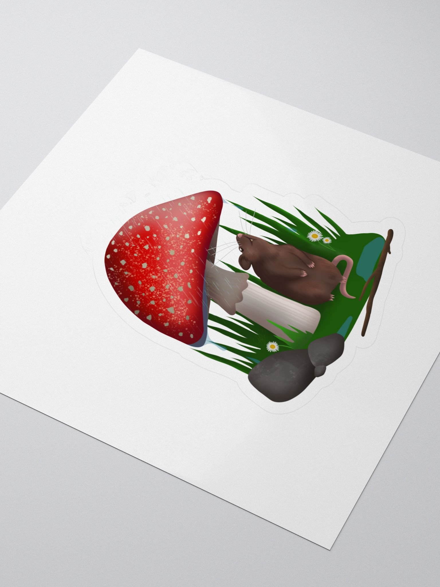 Rat Mushroom Sticker product image (3)