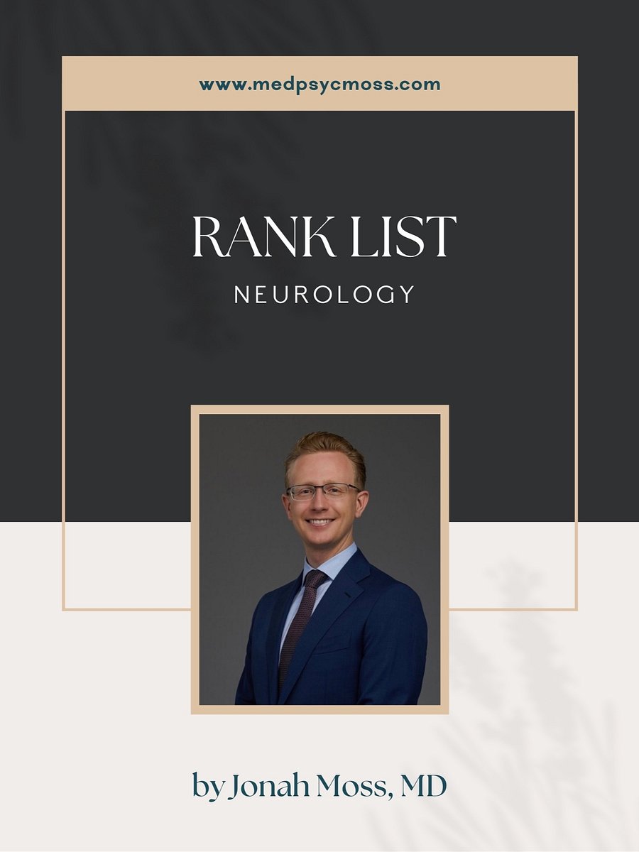 Residency Rank List Neurology product image (1)