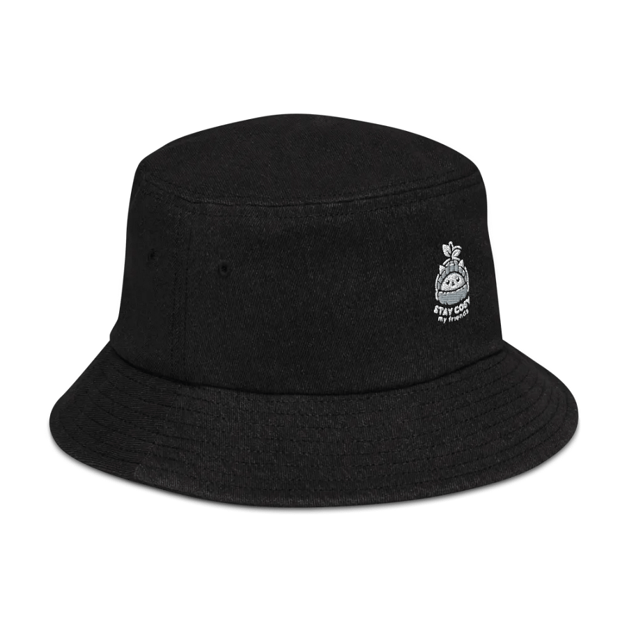 Stay Cosy, My Friends Denim Bucket Hat product image (6)