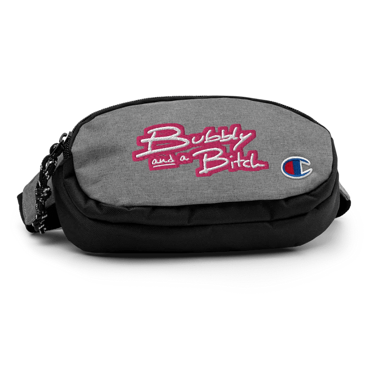 Bubbly and a B (pink bubble design 2) champion fanny pack product image (2)