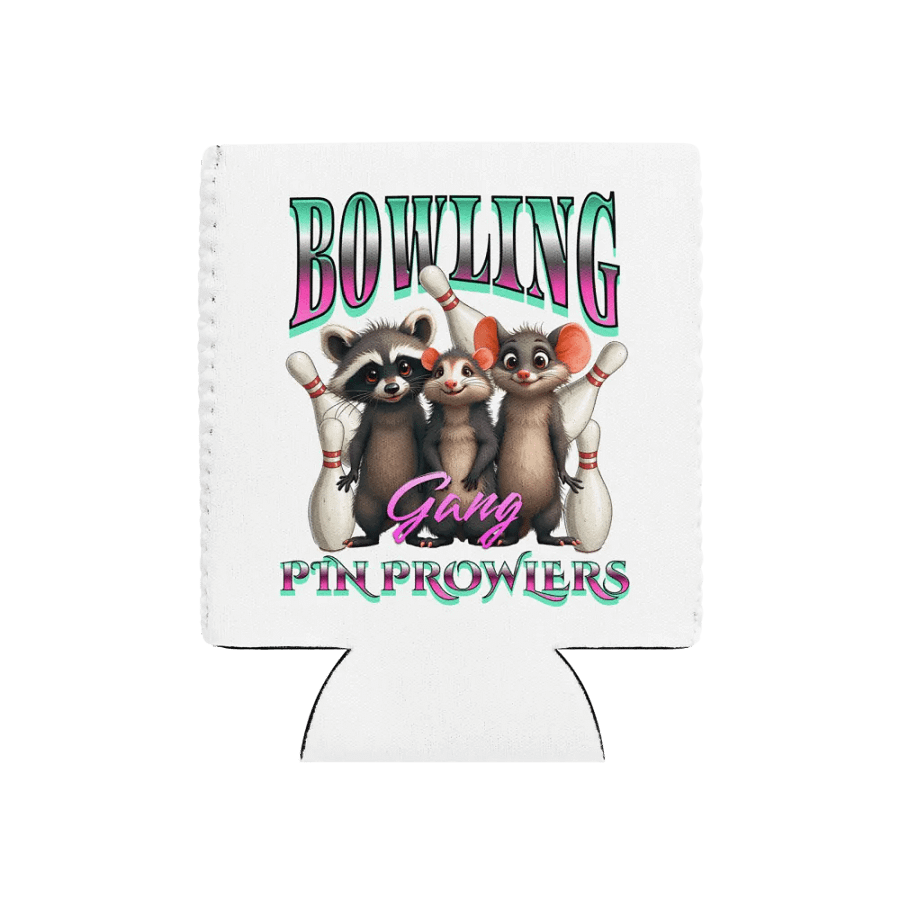 Bowling Gang Pin Prowlers Raccoon Can Cooler product image (1)