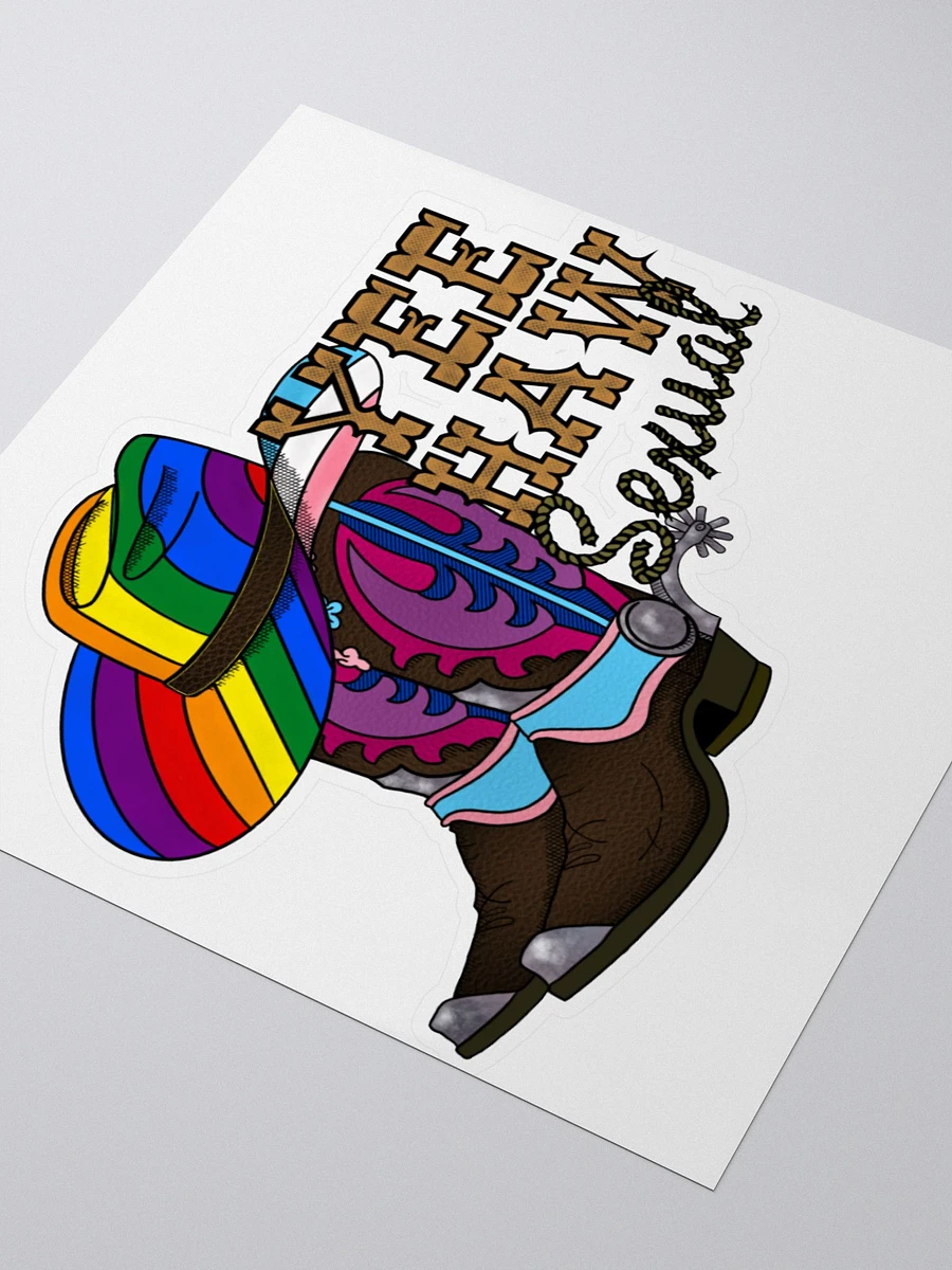 Yee-Haw Sexual Kiss Cut Sticker product image (3)