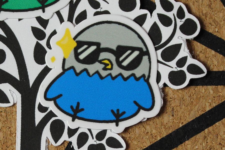 Chonky birb stickers product image (2)