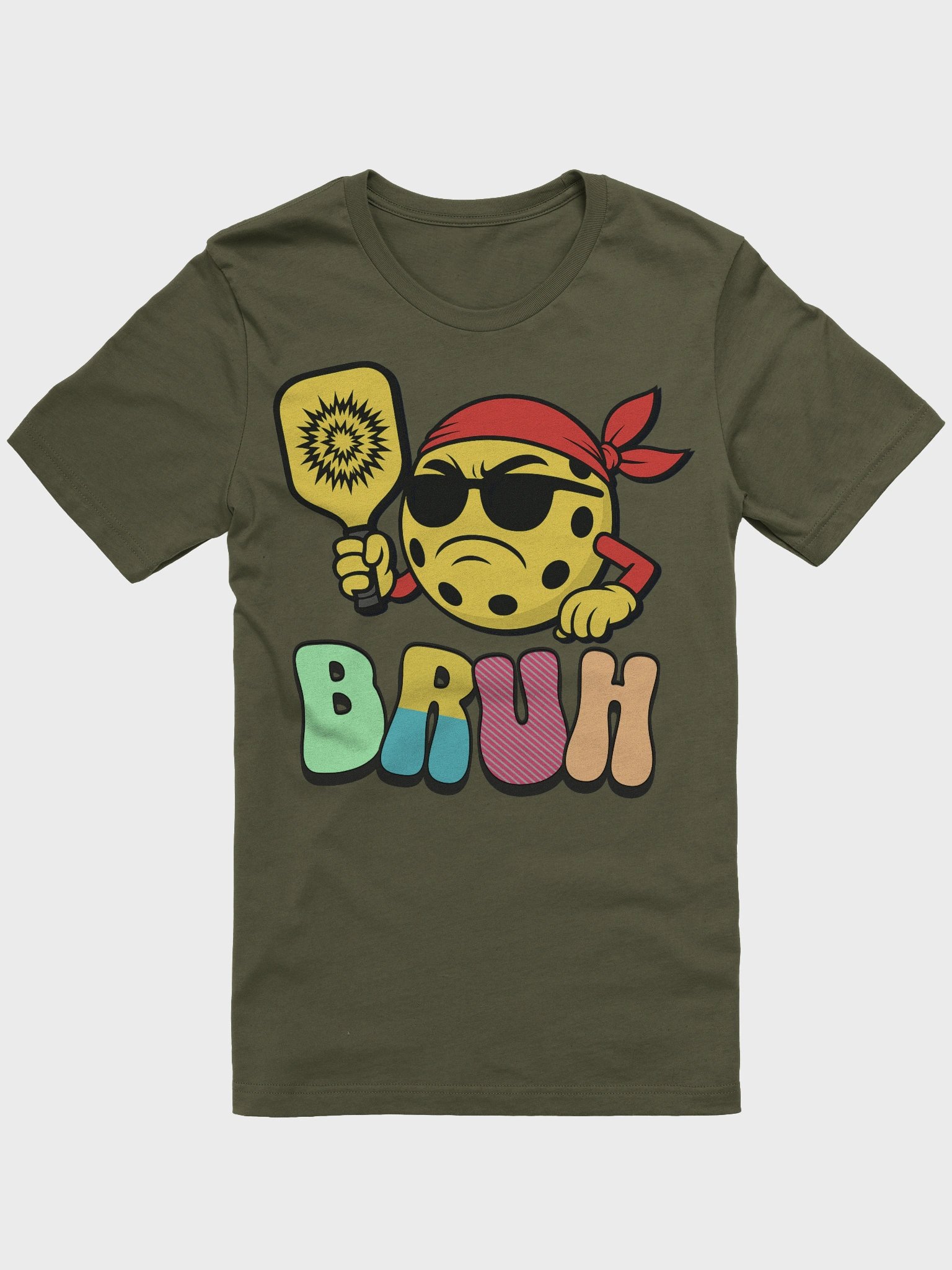 Bruh Pickleball Cartoon T-Shirt product image (10)