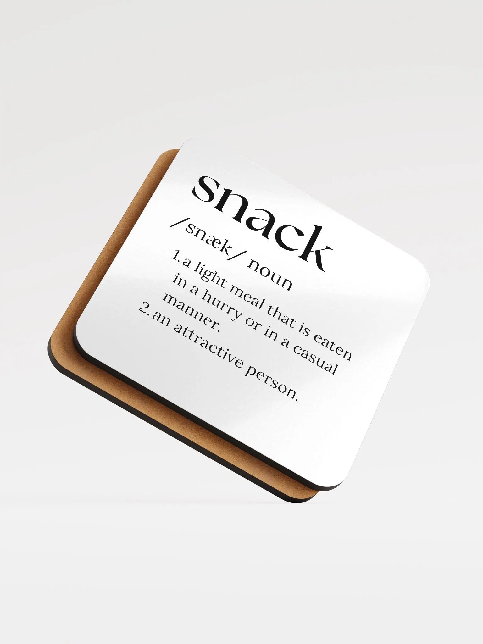 Snack Definition Cork Coaster product image (5)