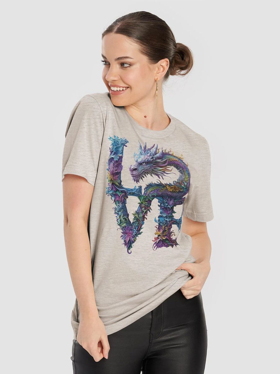 Vibrant Dragon Love Letters T-Shirt- Gift for Couples product image (8)