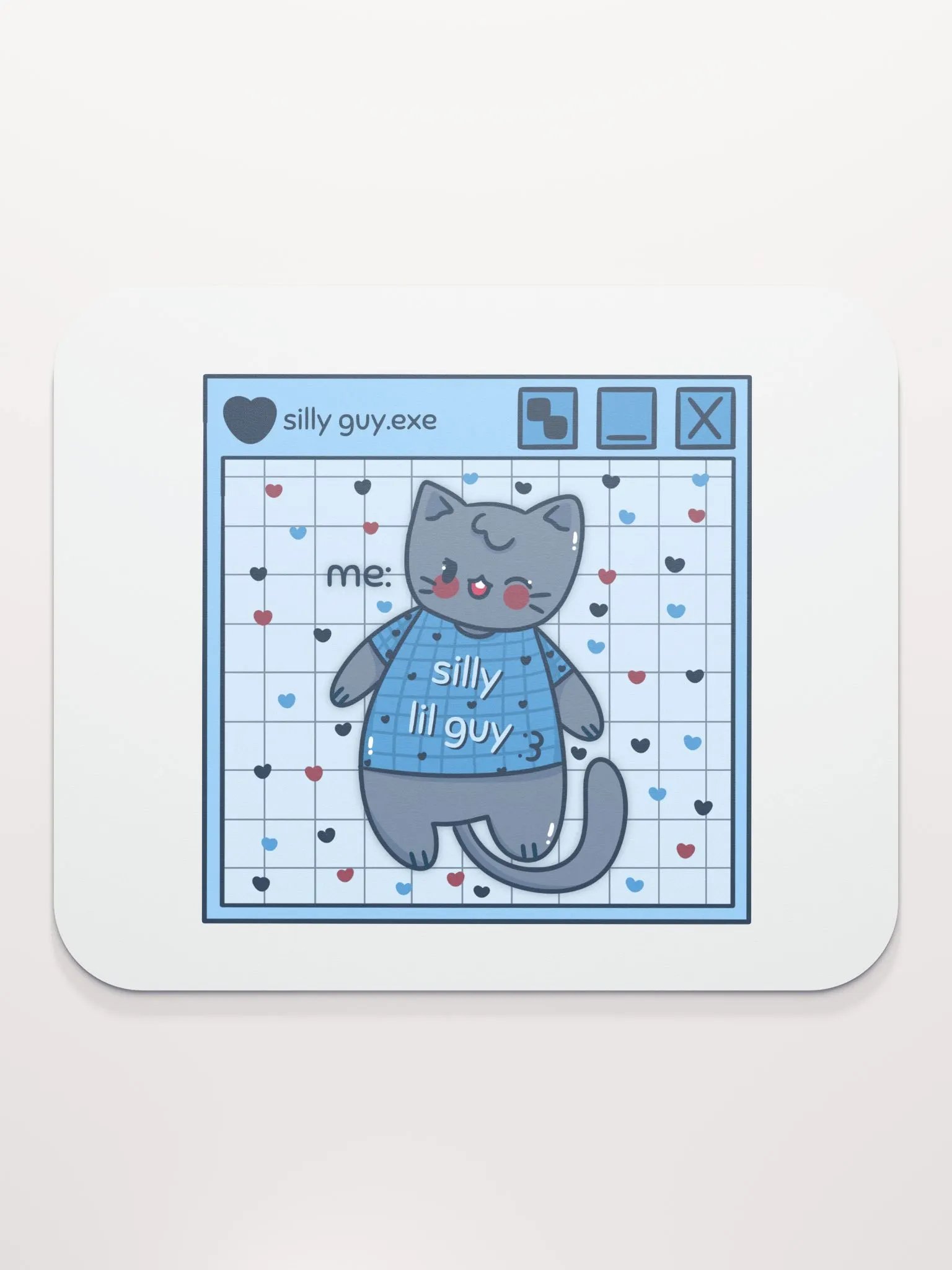Silly Lil Guy Blue Mouse Mat product image (1)