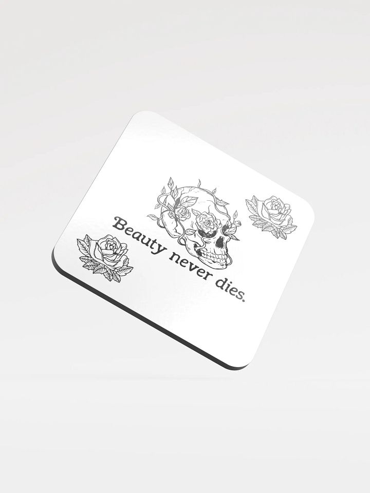 Eternal Beauty Skull Coaster (Cork Coaster) product image (1)
