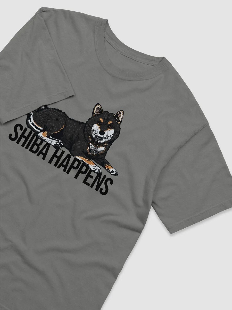 Shiba Happens T-Shirt of a Shiba Inu (Tricolor) | Funny T-Shirt for Shiba Inu Paw-rents product image (16)