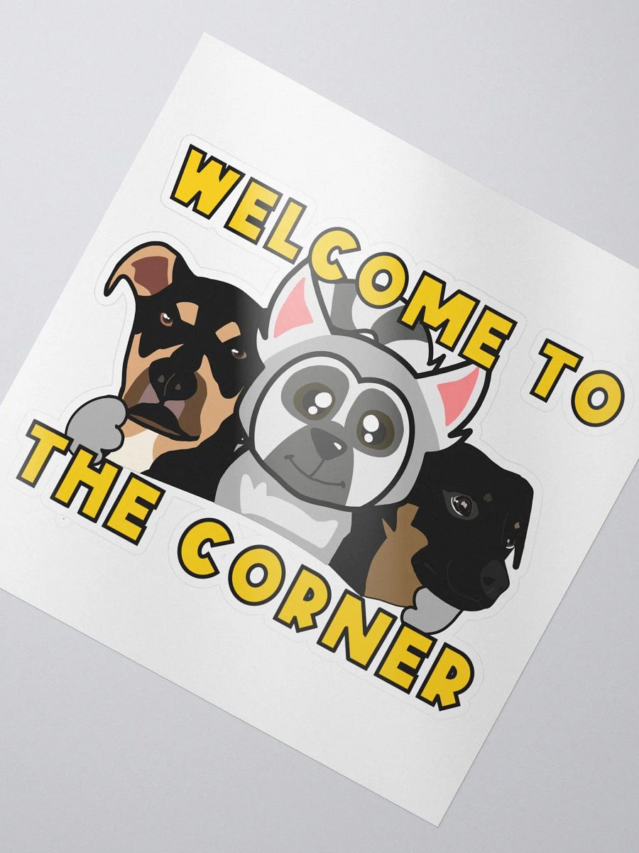 Welcome Corner Kiss Cut Sticker product image (2)