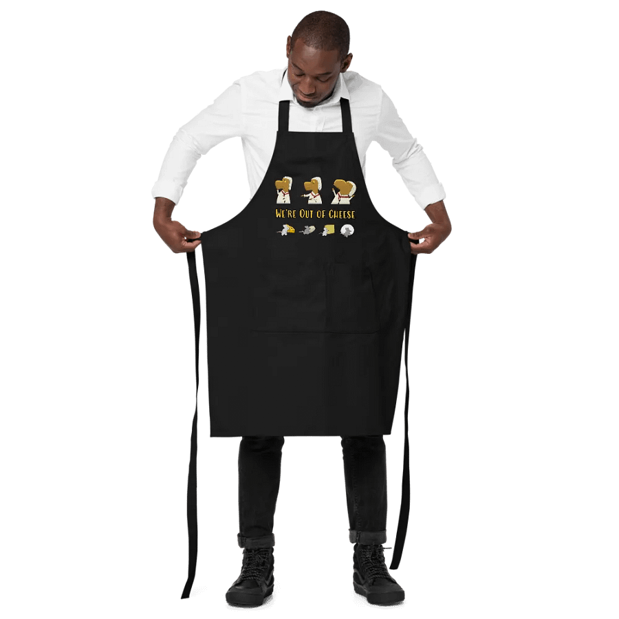 We're Out of Cheese Apron product image (2)