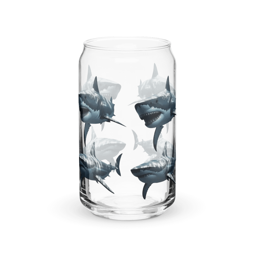 Shark Attack Can-Shaped Glass product image (38)