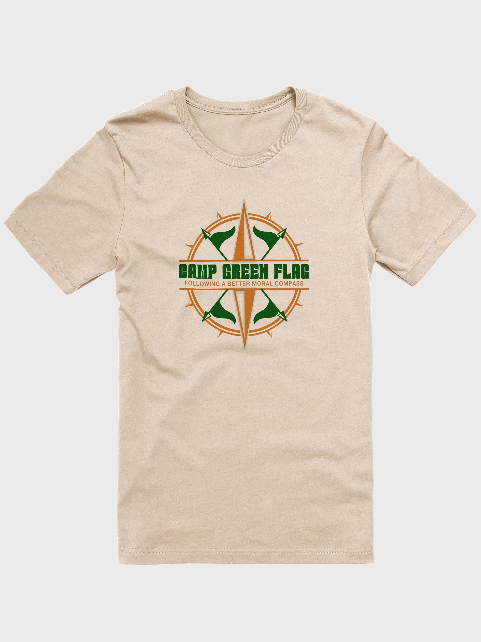 Camp Green Flag Compass Unisex Tee product image (3)