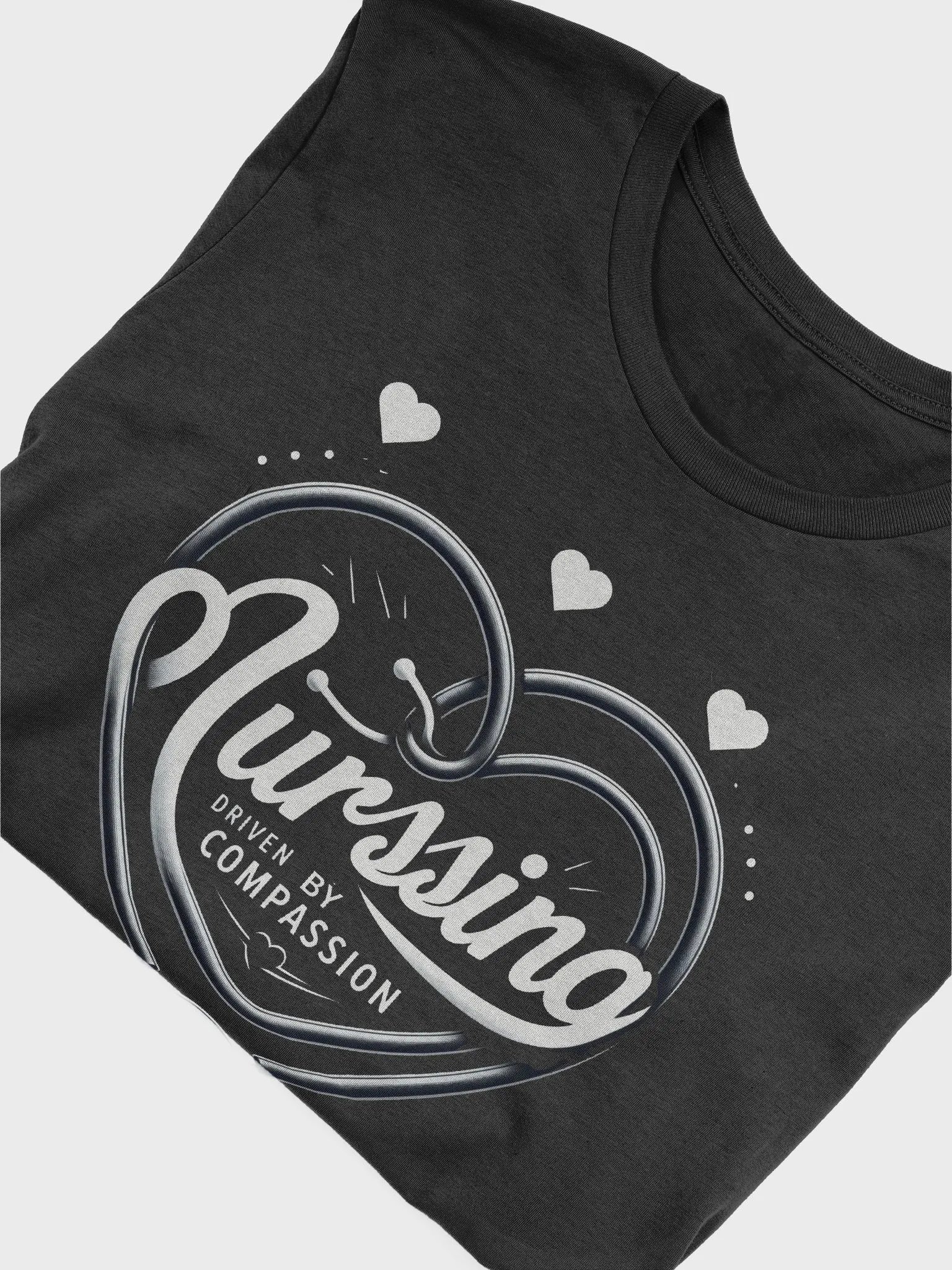 Stethoscope Heart: Nursing Heartbeat Tee product image (51)