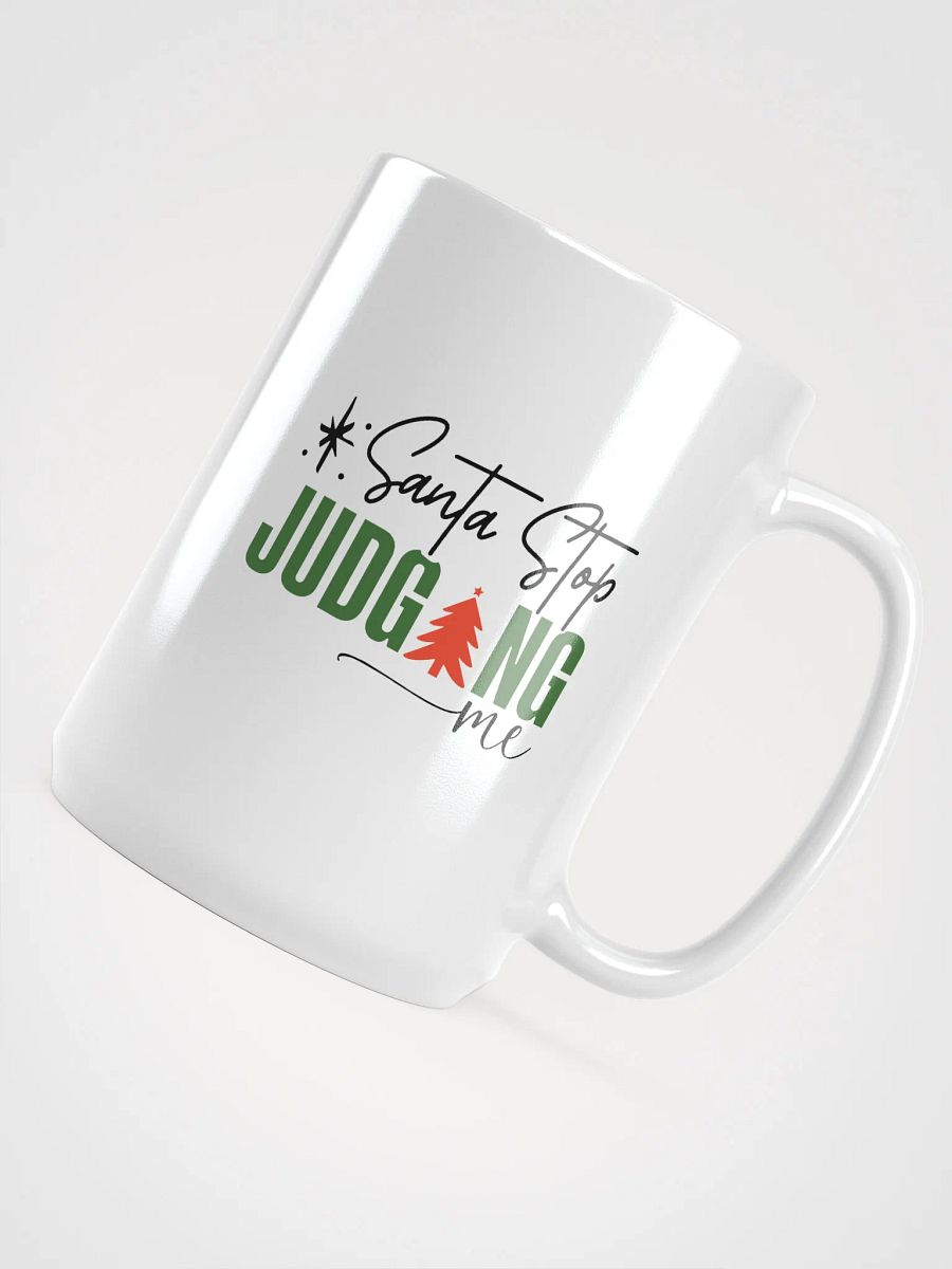 Festive Judging White Glossy Mug product image (4)