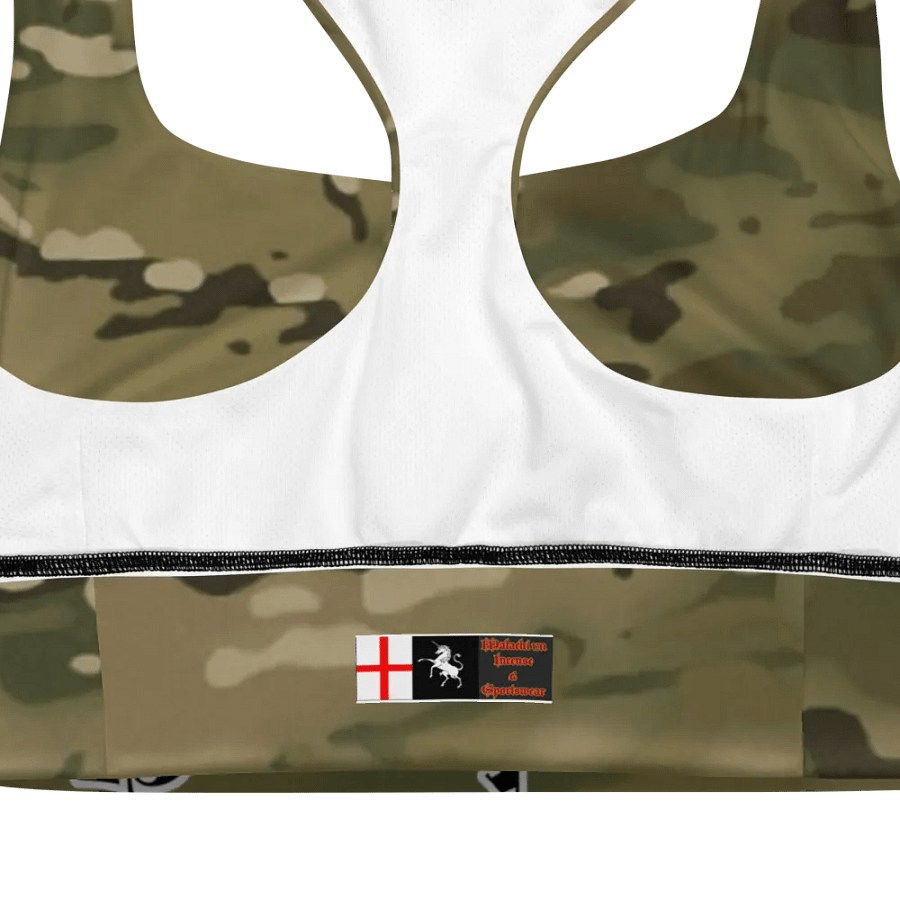Faithful Camo: Proverb 3:25 Longline Sports Bra - Multicam product image (12)