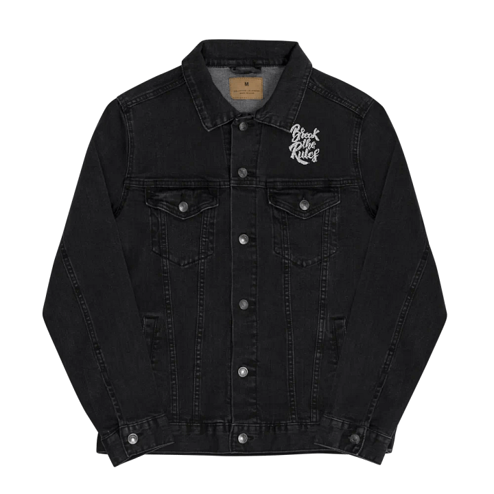 BTR - Abstract Monochrome Denim Jacket product image (4)