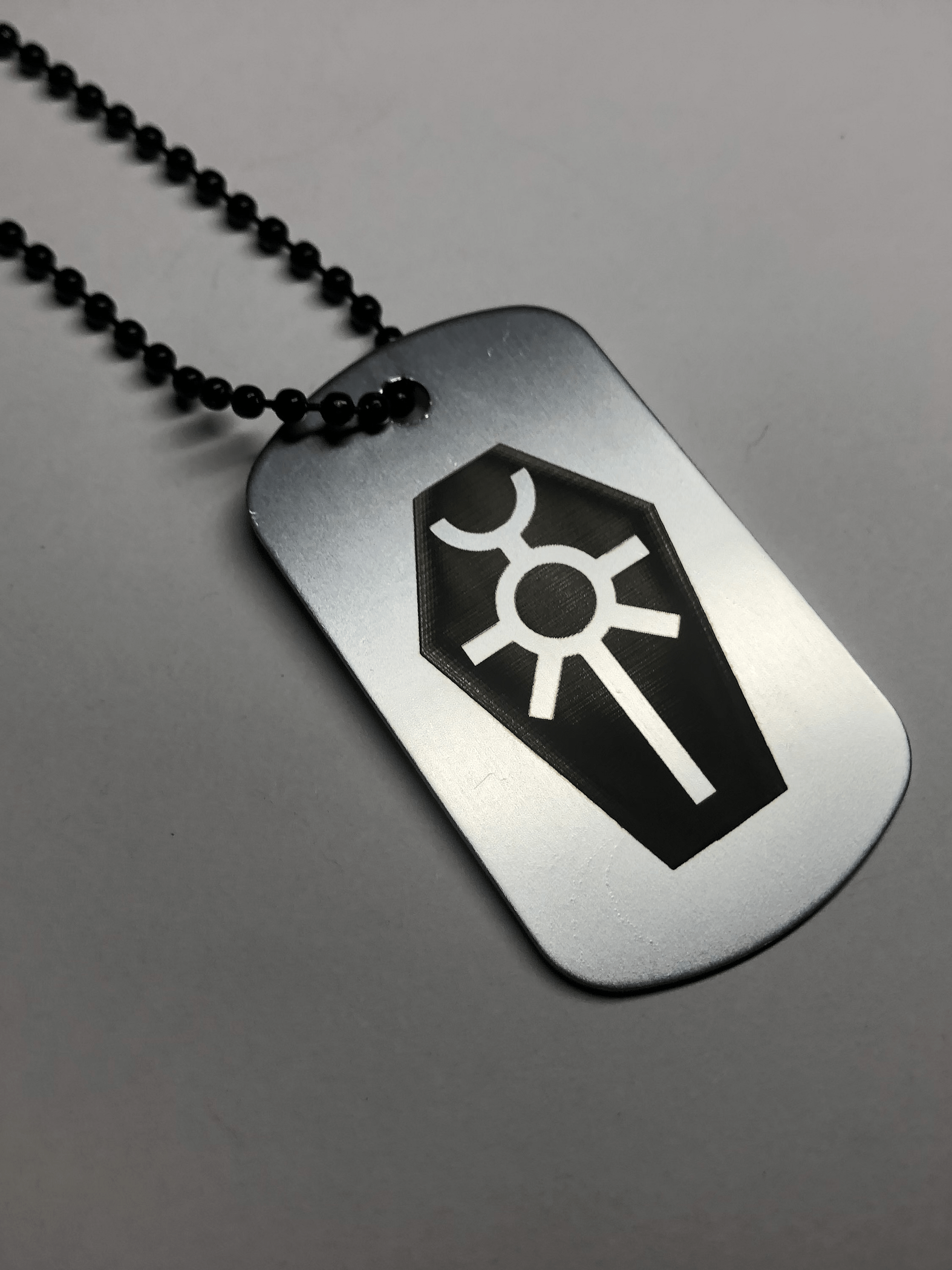 METAL TOMB - Engraved Dog Tag Pendant Necklace product image (3)