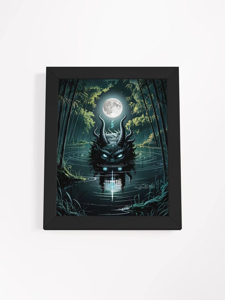 Lunar Dragon Framed Print | Fantasy Creature Wall Art product image (1)
