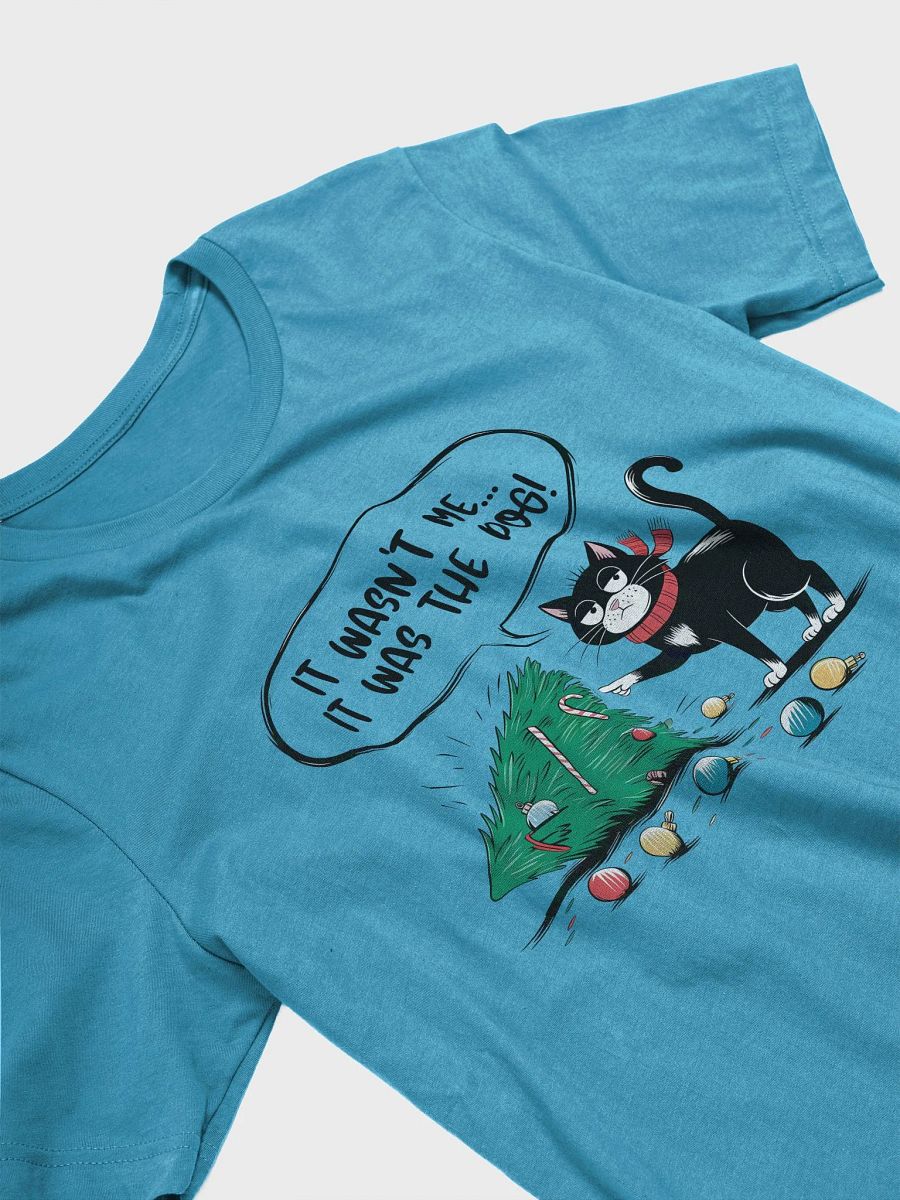 Festive Cat Trouble Christmas T-Shirt product image (31)