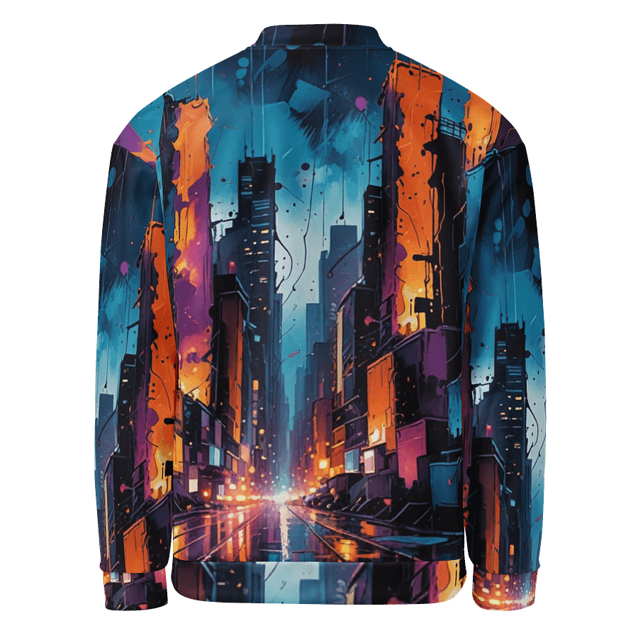 Abstract City 1 Bomber Jacket product image (2)