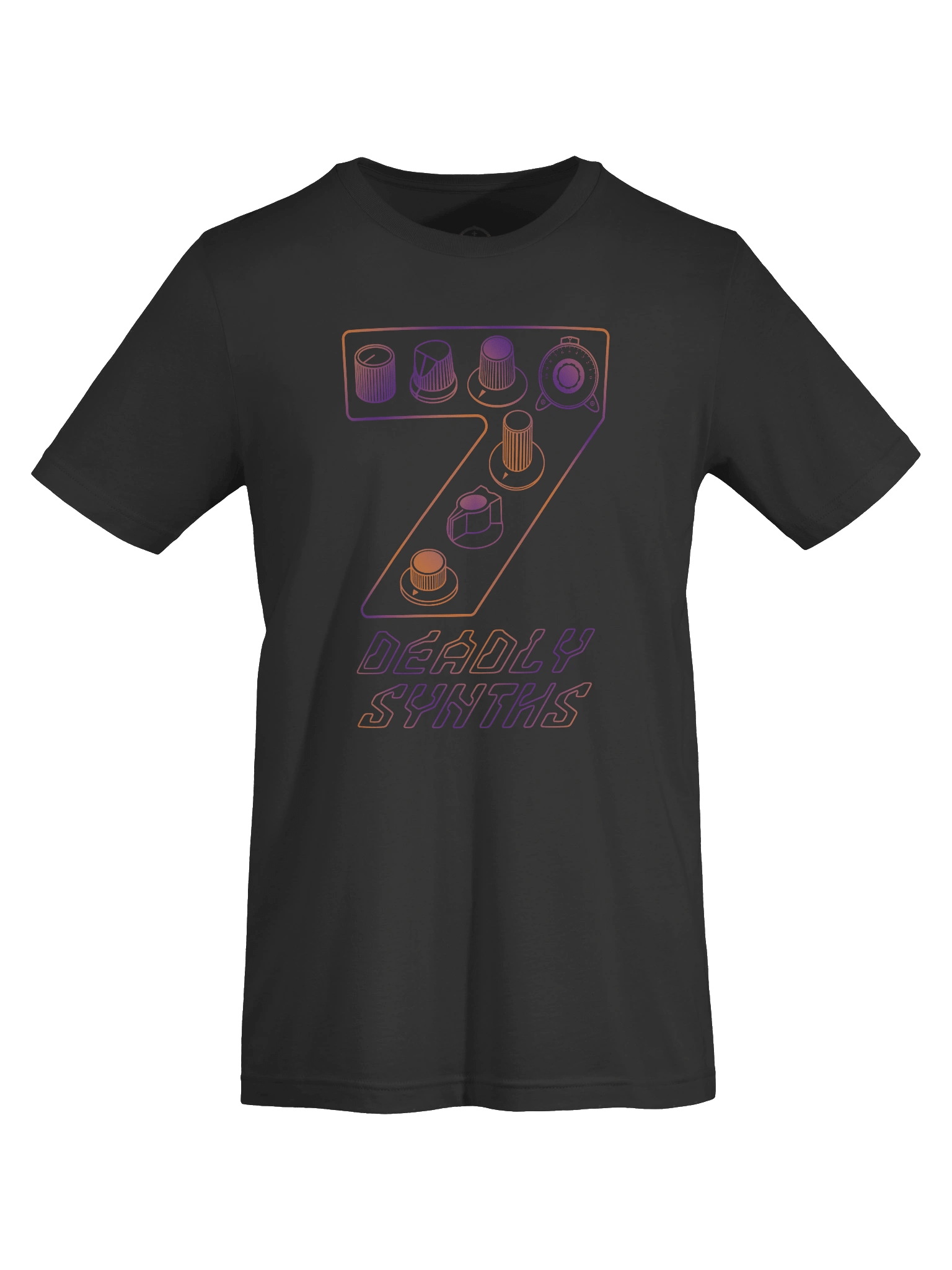 Synthesizer Legends T-Shirt - Seven Deadly Synths (7 Synthesis Classics) NEBULAE PRINT product image (7)
