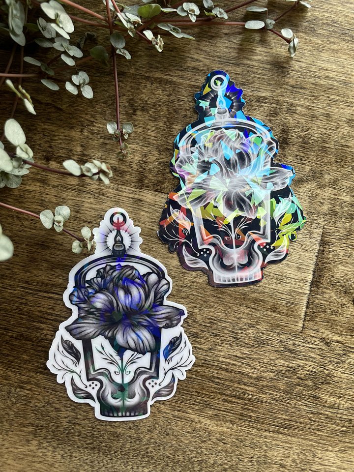 HOLO Floral Lantern Sticker product image (2)