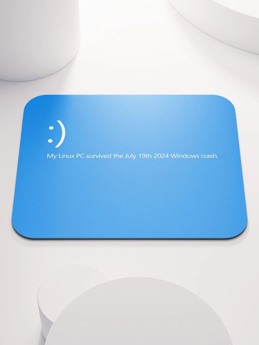 My Linux PC Survived Mouse Pad product image (1)