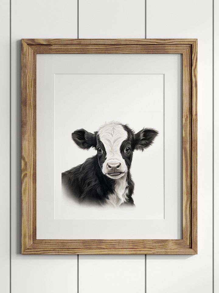 Cute Cow - Farm Animal Print A03 product image (1)