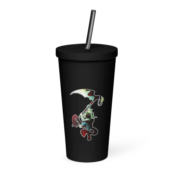 "Scythe" tumbler with straw product image (1)