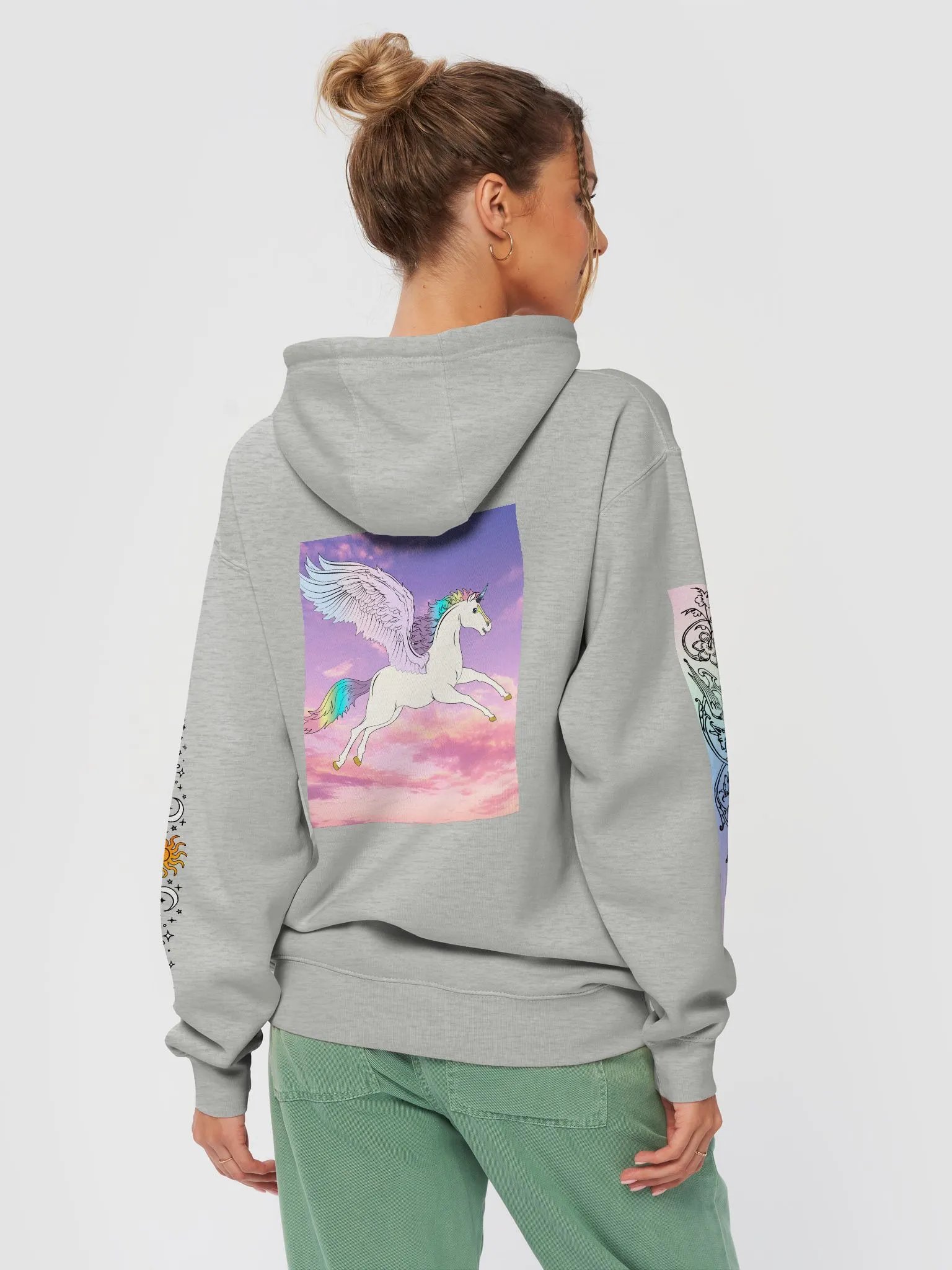 Cosmic Sun and Moon Hoodie product image (20)