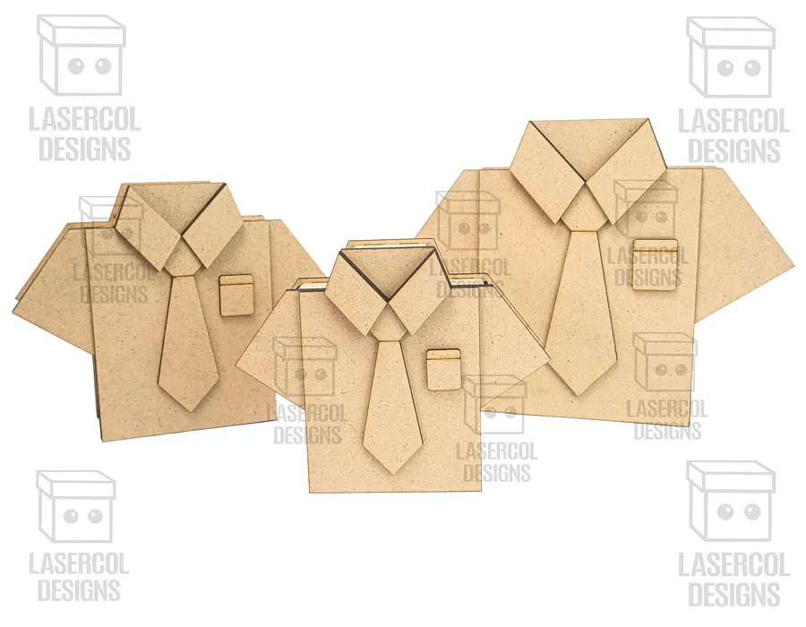 Shirt and Tie Box (3 Sizes) - Laser Cut Files product image (8)