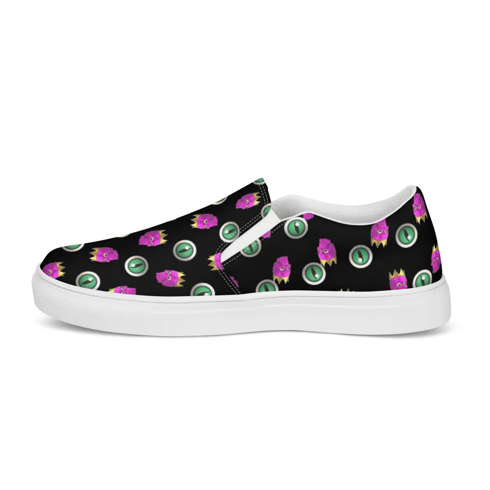 womens canvas skull slipons product image (11)
