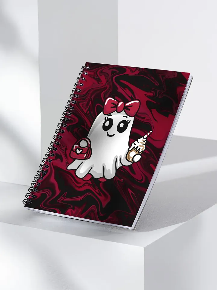 Stylish Ghost Dotted Spiral Notebook product image (2)