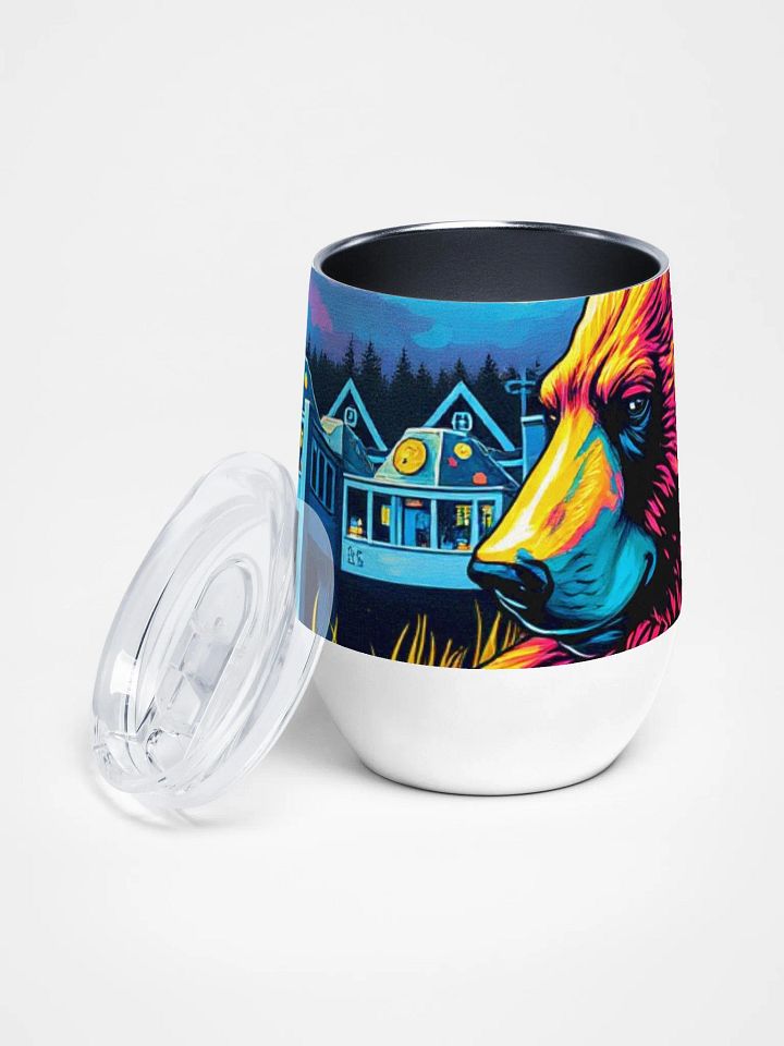 Vibrant Bear Wine Tumbler product image (2)
